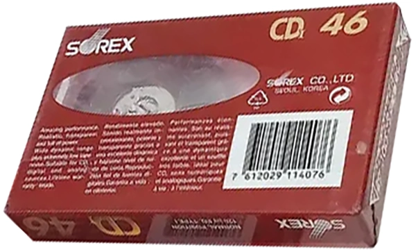 Compact Cassette Sorex CDI 46 Type I Normal South Korea