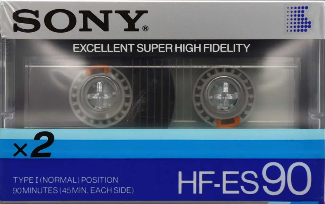 2 pack Sony HF-ES 90 Type I Normal 1985 Japan
