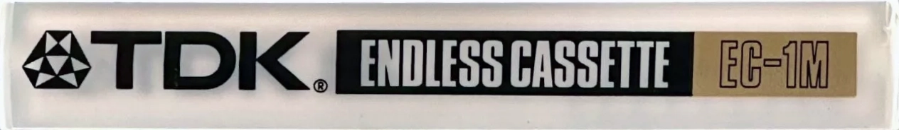 Compact Cassette TDK EC Endless 1 "EC-1MN" Endless Cassette 1990 Japan