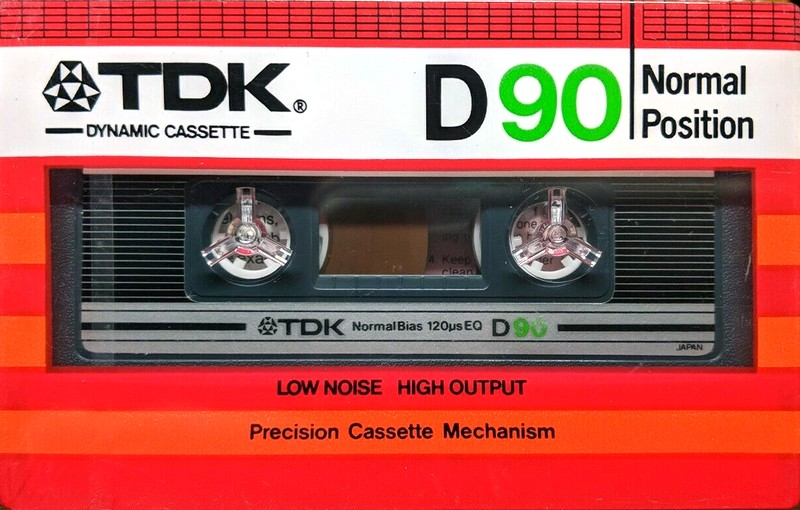 Compact Cassette TDK D 90 Type I Normal 1982 Australia, Europe