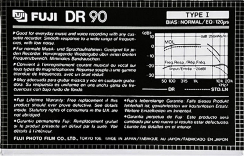 Compact Cassette: FUJI Fuji - DR 90