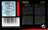 Compact Cassette RAKS DX 90 Type I Normal 1993 Europe