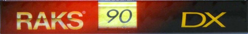 Compact Cassette RAKS DX 90 Type I Normal 1993 Europe