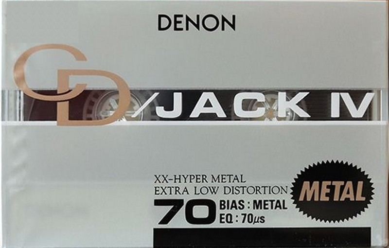 Compact Cassette Denon CD JACK IV 70 "KCD4-70" Type IV Metal 1990 Japan