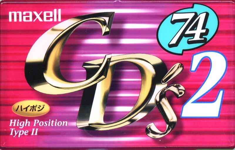 Compact Cassette Maxell CD`s II / CD`s 2 74 "CDS2-74M" Type II Chrome 1999 Japan