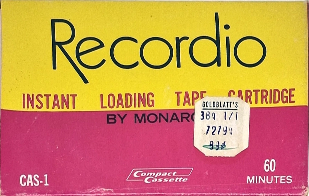 Compact Cassette Monarch Recordio 60 "CAS-1" Type I Normal USA