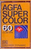 Compact Cassette AGFA SUPER COLOR 60 Type I Normal 1975 Europe
