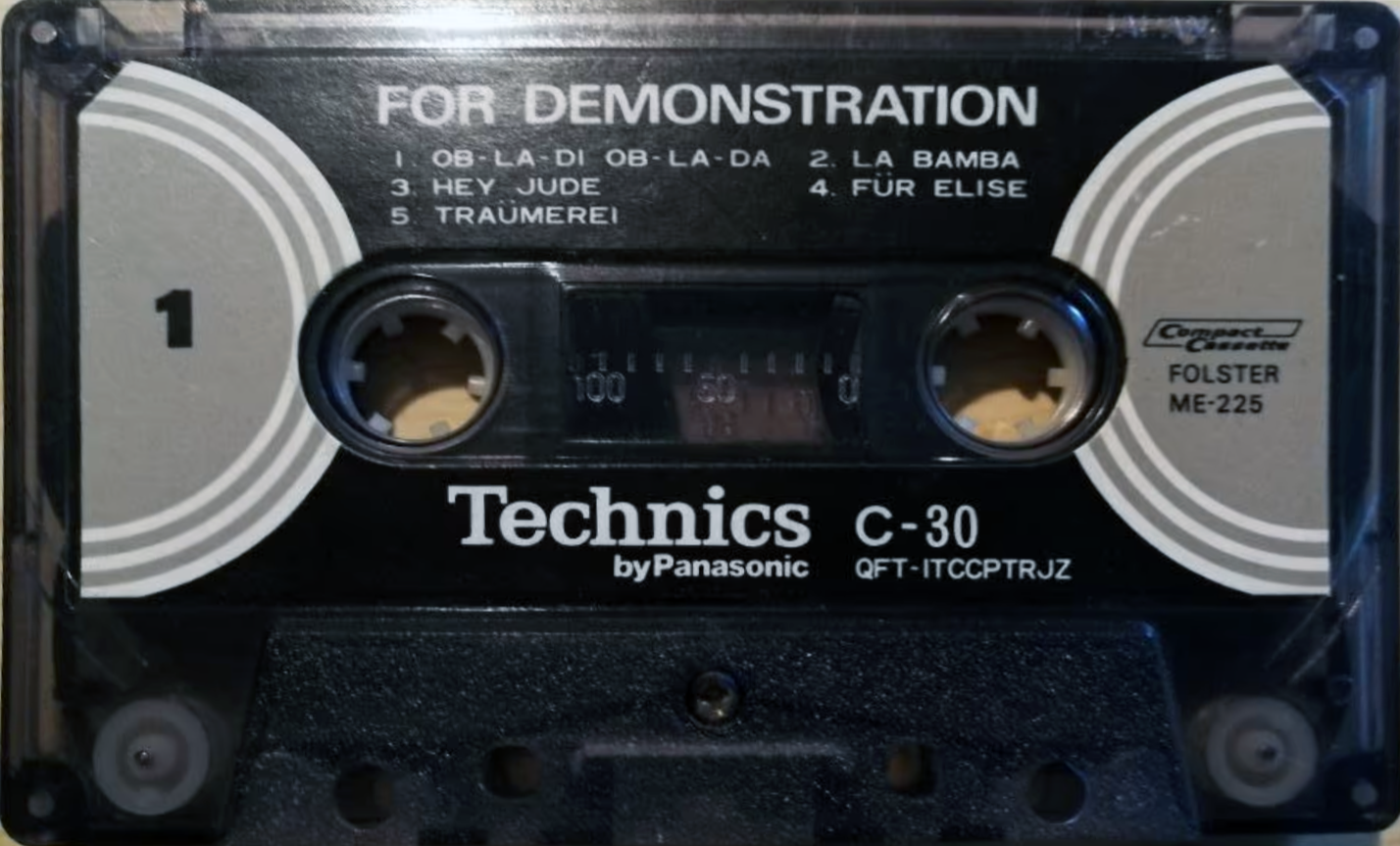 Compact Cassette: Matsushita Technics -  30