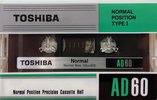 Compact Cassette Toshiba AD 60 Type I Normal 1983 Japan
