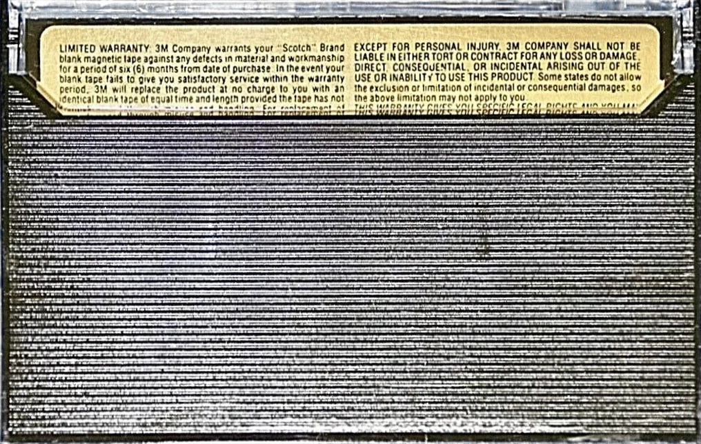 Compact Cassette Scotch Master II 60 Type II Chrome 1979 USA