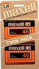 2 pack Maxell LN 46 Type I Normal 1977 USA