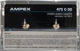 Compact Cassette Ampex 472 20 Type II Chrome 1990 USA