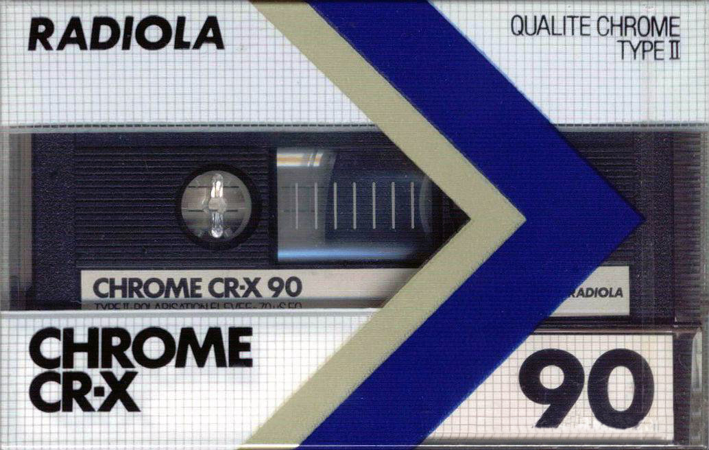 Compact Cassette Radiola CR-X 90 Type II Chrome 1985 Europe