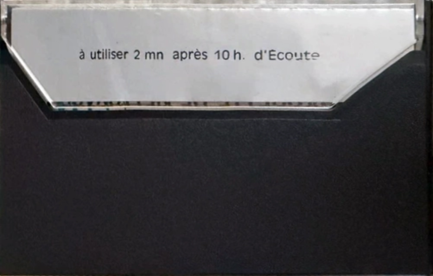 Compact Cassette Century Sound Cleaning Cassette France