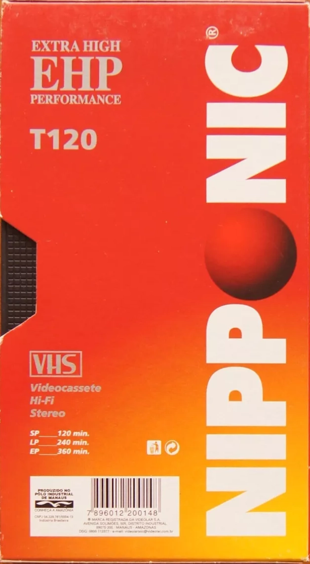 VHS, Video Home System Nipponic 120 "EHP" Type I Normal Brazil