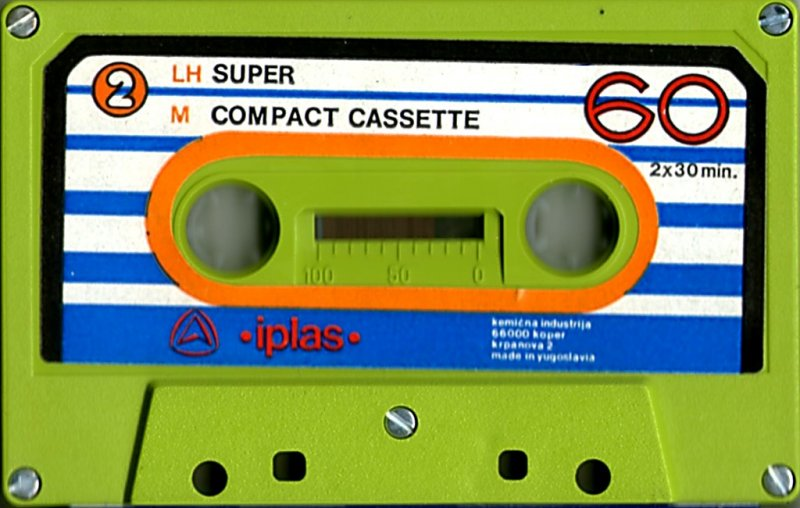 Compact Cassette Iplas LH Super 60 "Green" Type I Normal Yugoslavia