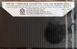 Compact Cassette TDK EC Endless 1 "EC1" Endless Cassette 1978 Europe, USA