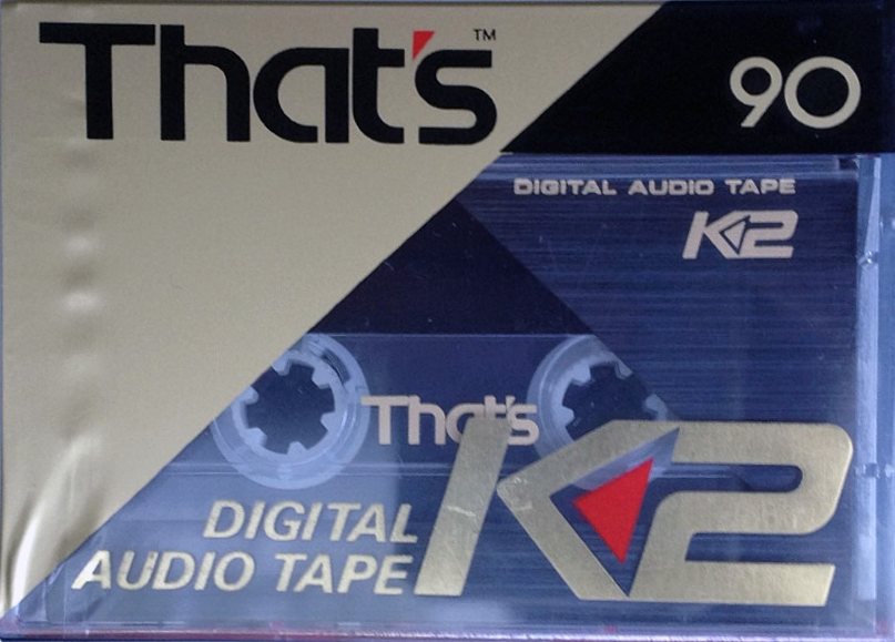 Digital Audio Tape Thats 90 "K2" Type IV Metal 1990 Japan