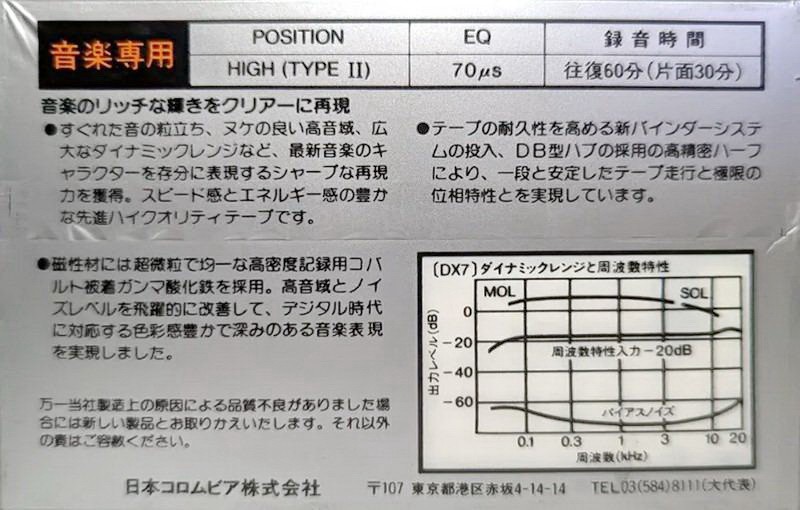 2 pack: Nippon Columbia / Denon Denon - DX7 60