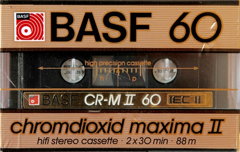 Compact Cassette: BASF  - Chromdioxid Maxima II 60