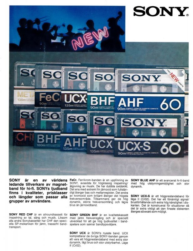 Compact Cassette: Sony  - AHF 46