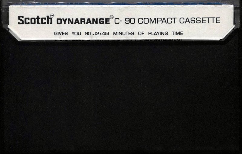 Compact Cassette Scotch Dynarange 90 Type I Normal 1971 Europe