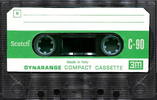 Compact Cassette Scotch Dynarange 90 Type I Normal 1971 Europe