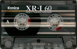 Compact Cassette Konica XR 60 "XR-I" Type I Normal 1990 Japan