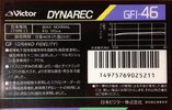 Compact Cassette Victor GFI 46 "Dynarec" Type I Normal 1987 Japan