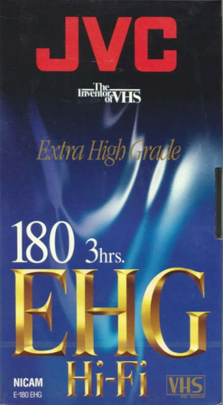 VHS, Video Home System:  JVC - EHG 180