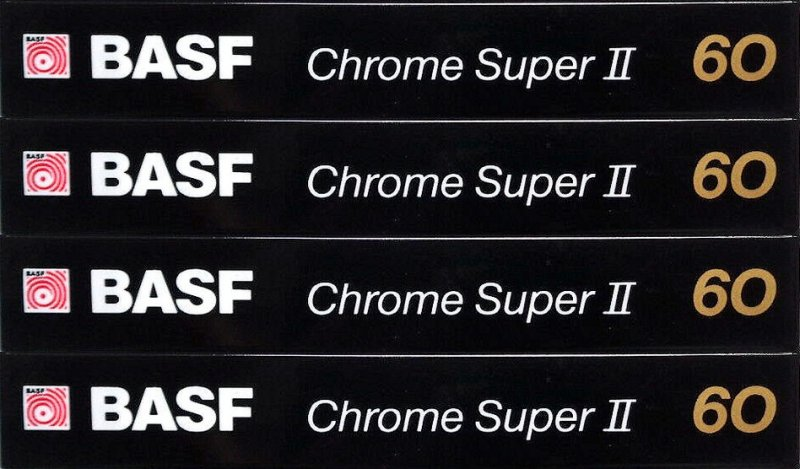 Compact Cassette BASF Chrome Super II 60 Type II Chrome 1989 Germany