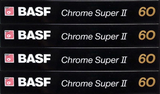 Compact Cassette BASF Chrome Super II 60 Type II Chrome 1989 Germany