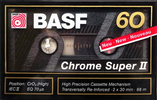Compact Cassette BASF Chrome Super II 60 Type II Chrome 1989 Germany