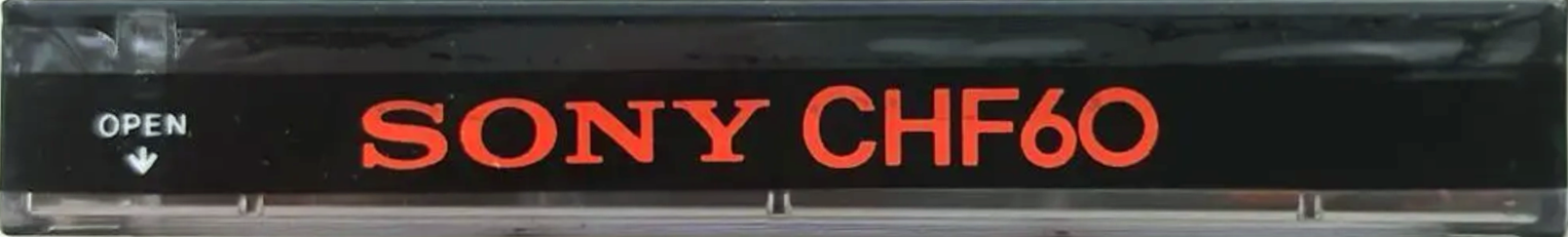 Compact Cassette Sony CHF 60 "red SP" Type I Normal 1983 North America