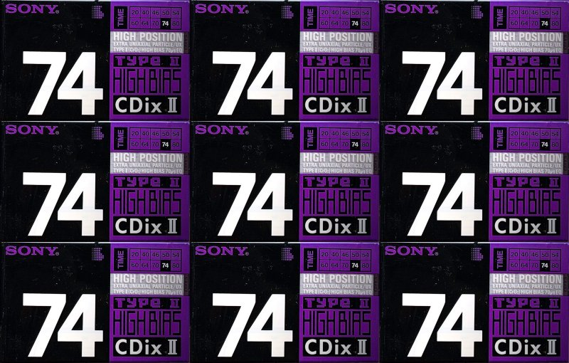 Compact Cassette: Sony  - CDix II 74