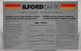 Compact Cassette Ilford DM 90 "Dynamax" Type I Normal 1988 Europe