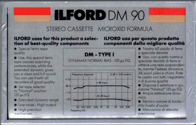 Compact Cassette:  Ilford - Dynamax 90