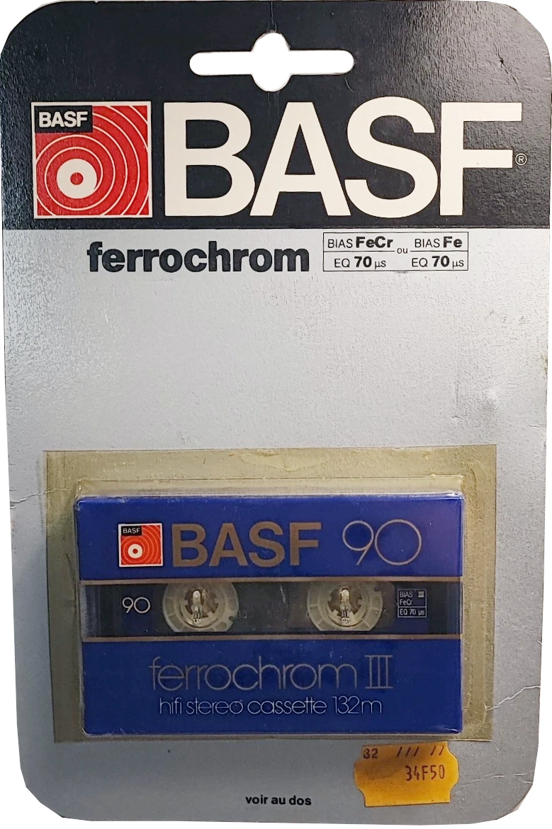 Blister BASF Ferrochrom 90 Type III Ferro Chrome 1982 France
