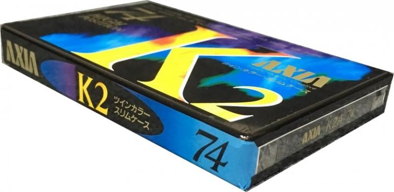 Compact Cassette AXIA K2 74 "K2A 74" Type II Chrome 1993 Japan