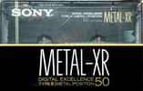 Compact Cassette Sony Metal-XR 50 Type IV Metal 1989 Japan