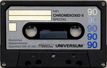 Compact Cassette Universum Special 90 Type II Chrome 1982 Europe
