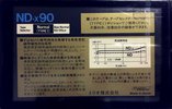 Compact Cassette Kenwood ND-x 90 Type I Normal 1985 Japan