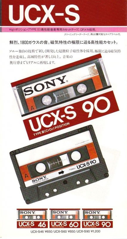 Compact Cassette: Sony  - UCX-S 60