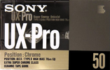 Compact Cassette Sony UX-Pro 50 "UX-PRO50C" Type II Chrome 1990 Europe