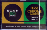Compact Cassette Sony 90 "C-90FeCr" Type III Ferro Chrome 1976 Europe