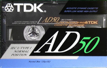 Compact Cassette TDK AD 50 "AD-50ES" Type I Normal 1990 Europe