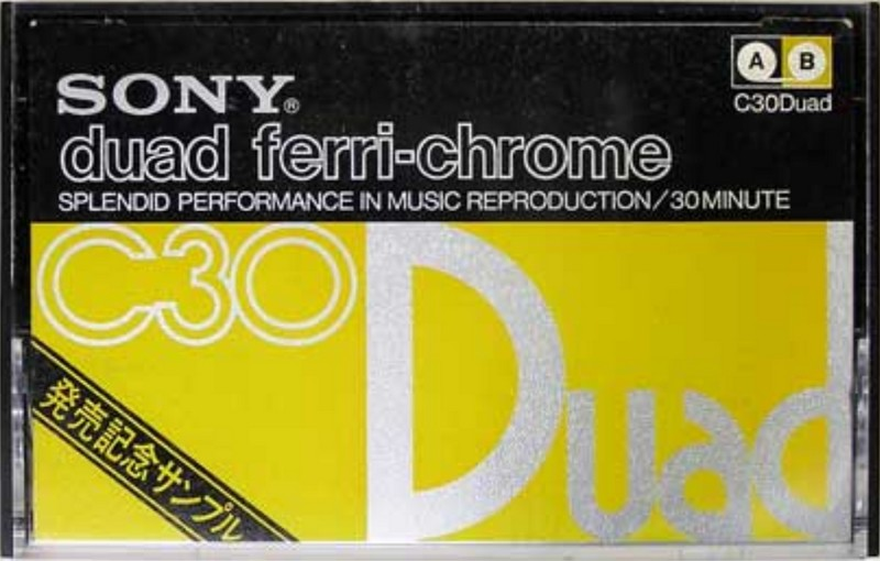 Compact Cassette Sony Duad 30 Type III Ferro Chrome 1977 Japan