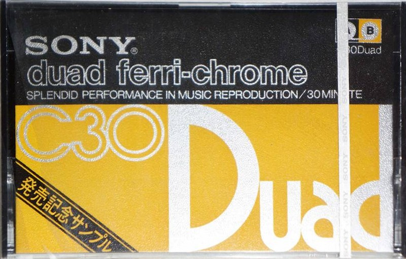 Compact Cassette Sony Duad 30 Type III Ferro Chrome 1977 Japan