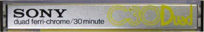 Compact Cassette Sony Duad 30 Type III Ferro Chrome 1977 Japan