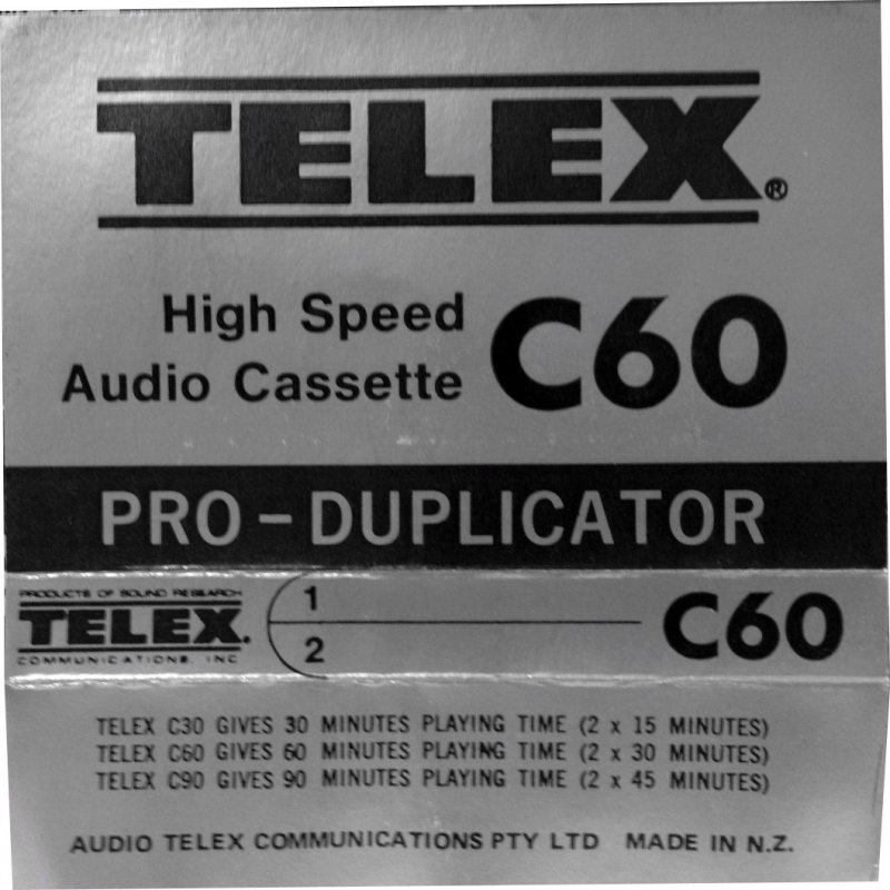 Compact Cassette Telex 90 "Pro-Duplicator" Type I Normal New Zealand
